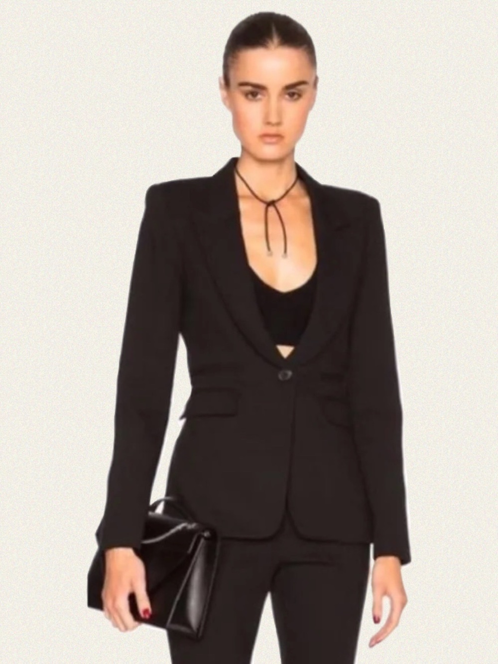 Smythe Tailored Fringe Back Blazer